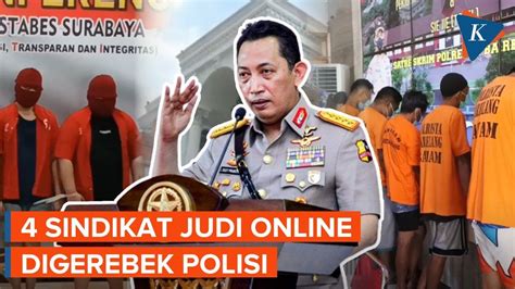 Polisi Bongkar 4 Sindikat Judi Online Di Tengah Dugaan Jaringan Kaisar