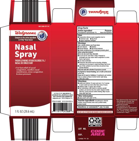 Nasal Phenylephrine Hydrochloride Spray