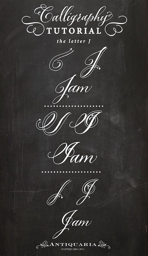 Calligraphy Alphabet Fancy Cursive J Capital - pic-flab