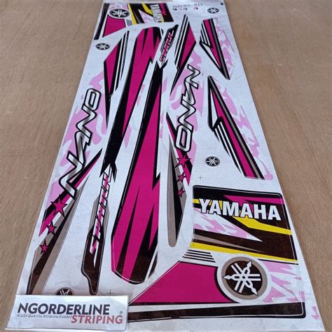 Striping Streeping Decal Dekal Sticker Emblem Logo Motorcycle Yamaha