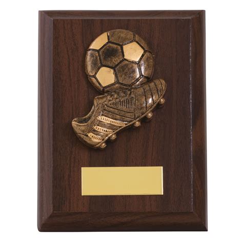 Football Boot And Ball Wooden Plaques A Trophies