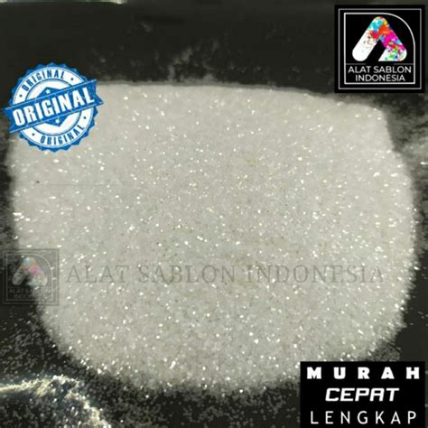 Jual Sugar Putih Glitter Bubuk Gliter Powder Gr Alat Sablon Di Lapak