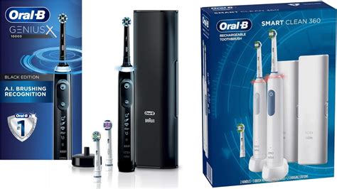 Oral B Genius X Vs Smart Clean 360 Electric Toothbrush Reviews Black