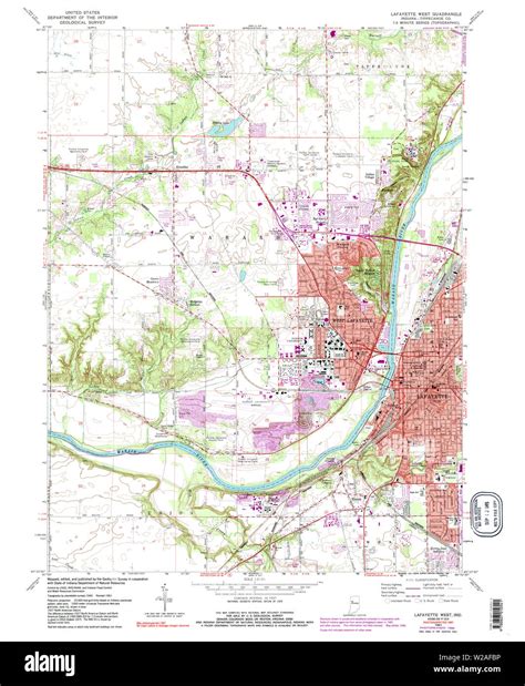 Map Of West Lafayette Hi Res Stock Photography And Images Alamy