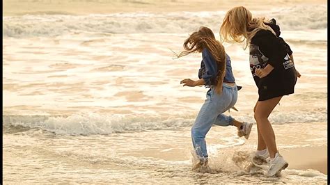 Karolina Protsenko And Barvina At The Beach Of Malibu Youtube