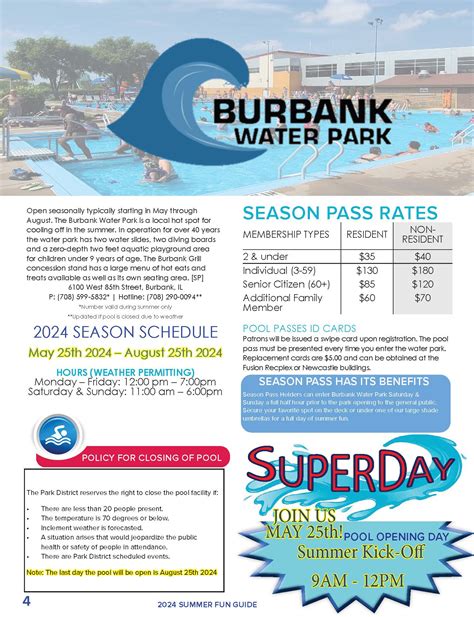 Burbank Park District Where Fitness And Recreation Become One