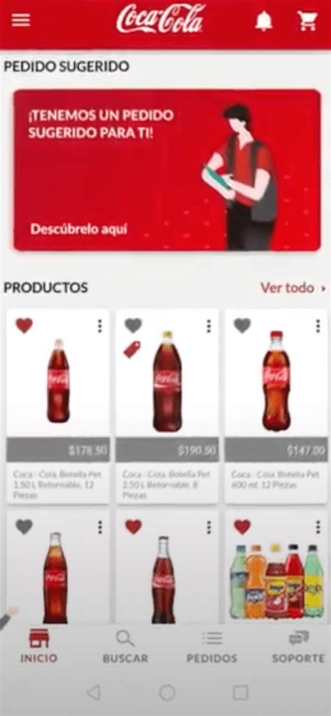 Productos Coca Cola Arca Continental Digital México