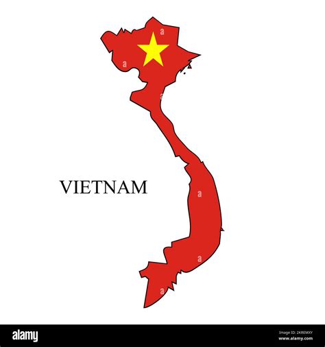 Vietnam Map Vector Illustration Global Economy Famous Country South