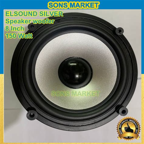 Jual SPEAKER ELSOUND 8 Inch 8inch 8in SILVER MAGNET BESAR 150 WATT