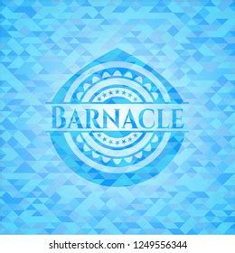 Barnacle Realistic Sky Blue Emblem Mosaic Stock Vector Royalty Free