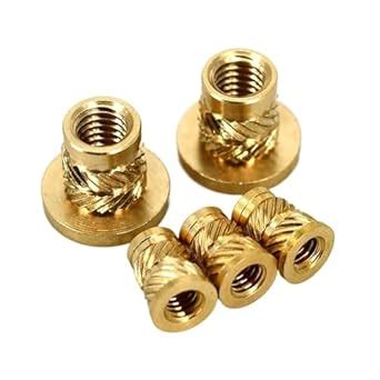 Amazon M M Brass Hot Melt Insert Knurled Flange Copper Nut