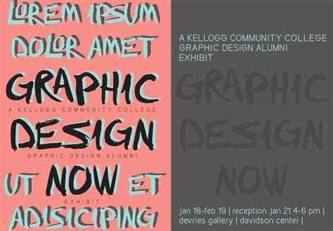 Graphic Design Now Alumni Exhibit On Display Through Feb 19 Kcc Daily