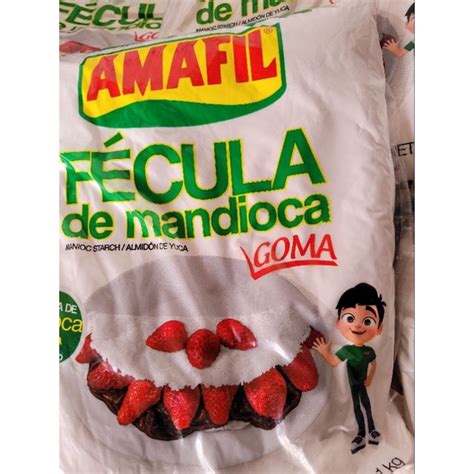 F Cula De Mandioca Goma Amafil Kilo Shopee Brasil