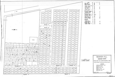 Wpa Cemetery Plat Maps Richland County Worthington Township Bunker Hill Cemetery