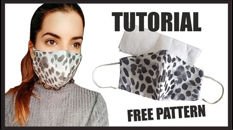 Tutorial PATRON Cubrebocas De TELA Con Bolsillo Para Filtro