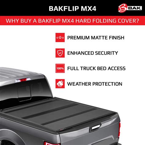 Buy Bak Bakflip Mx4 Hard Folding Truck Bed Tonneau Cover 448130