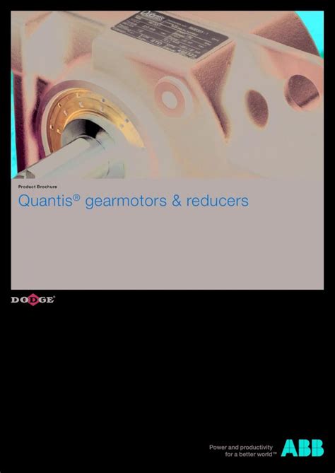 Pdf Product Brochure Quantis Gearmotors Reducers Up To