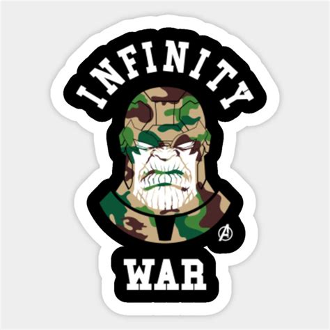 Thanos Infinity War Camo Thanos Sticker Teepublic