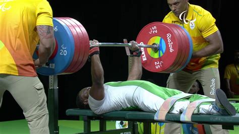 Powerlifting | World record lift from Nigeria's Paul Kehinde | Rio ...