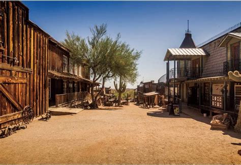 YongFoto Old Western Goldfield Ghost Town Square Landscape Photography