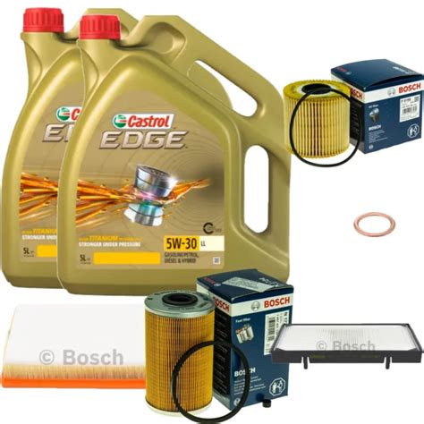 BOSCH INSPECTION SET 10 L Original Castrol Edge FST 5W 30 Ll Pour EUR