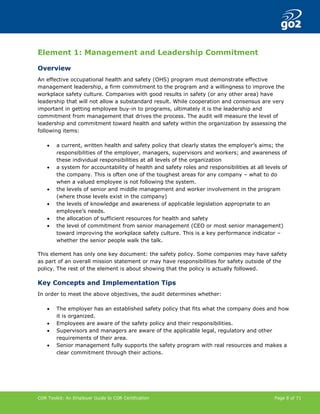 Senior Management Hse Commitment Pdf