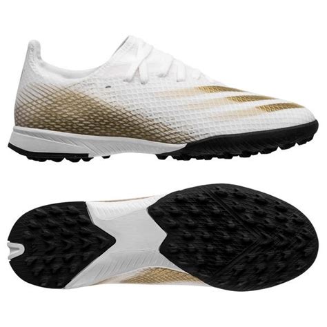 Adidas X Ghosted 3 Tf Inflight Hvid Guld Sort Børn Unisport Dk