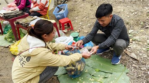 Harvest Vegetable Garden Papaya Flower Go To Market To Sell H T N