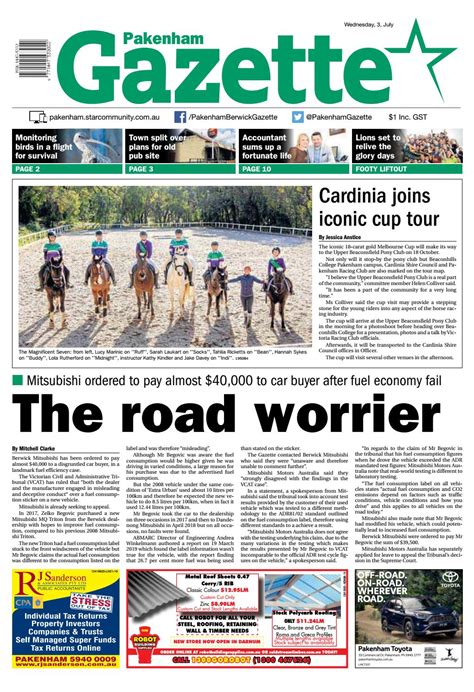 Pakenham Gazette 03rd July 2019 By Star News Group Issuu