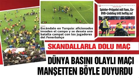 Trabzonspor Fenerbah E Ma Nda Ya Anan Irkin Olaylar D Nya Bas N Nda