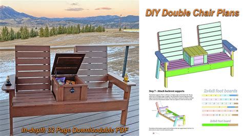 DIY Pete Double Chair Plans - With Storage