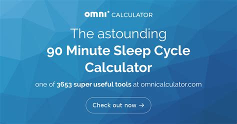 90 Minute Sleep Cycle Calculator