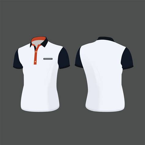 Polo white shirt template design 6950689 Vector Art at Vecteezy