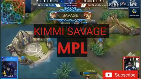 BREN ESPORTS VS EXECRATION Macth 3 SAVAGE KIMMI MPL PH Season MLBB