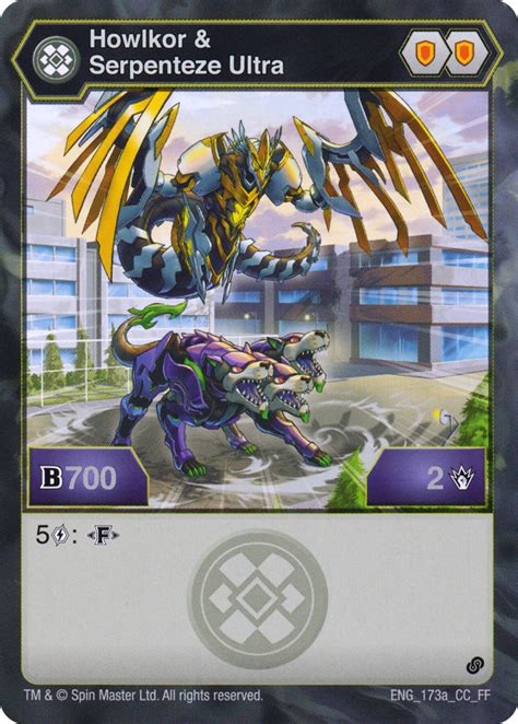 Darkus Howlkor Serpenteze Ultra Fusion Force The Bakugan Wiki