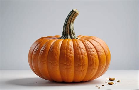 Premium Photo Photo Of A Fresh Pumpkin Isolated On Paper Background