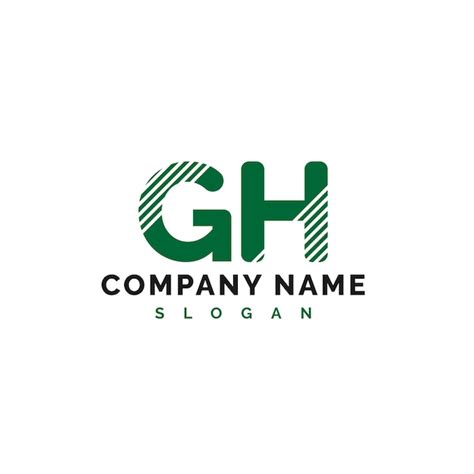 Diseño de la letra gh logotipo de la letra gh vector ilustración vector