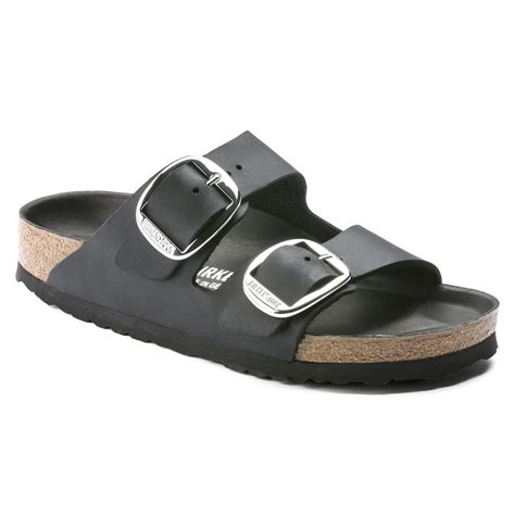 Arizona Big Buckle Oiled Leather Black Birkenstock