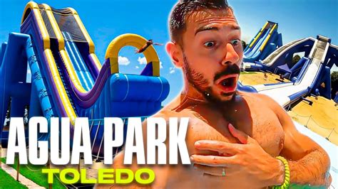 El parque acuático hinchable más GRANDE de España Agua Park Toledo