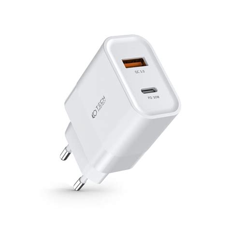 Tech Protect C W Port Network Charger Pd W Qc White Fd