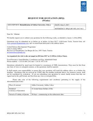 Fillable Online Procurement Notices Undp RE TENDER REQUEST FOR