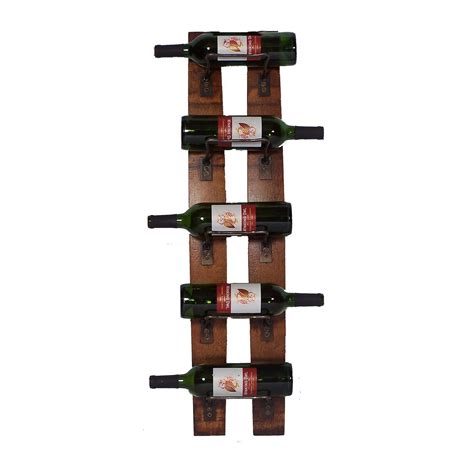 Wooden Wine Racks Wall Mounted Wall Mounted Wooden Wine Rack 5 Wine