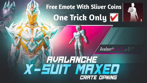 Free Emote With Sliver Coins New Glacier X Suit Crate Opening With A