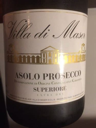 Villa Di Maser Asolo Prosecco Superiore Extra Dry Vivino Italia