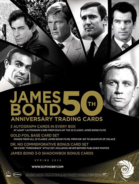 Rittenhouse James Bond 50th Anniversary Trading Cards Bond Lifestyle