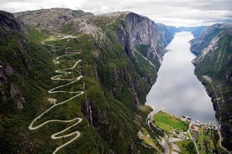 Cycle Around The Lysefjord In Ryfylke Fjord Norway