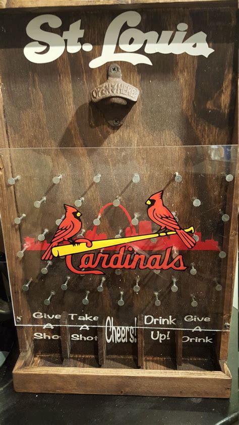 Cardinals Drinko Plinko Bottle Opener Game By HoosierWoodbox On Etsy