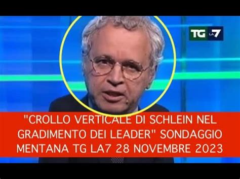 Crollo Verticale Di Schlein Nel Gradimento Dei Leader Sondaggio