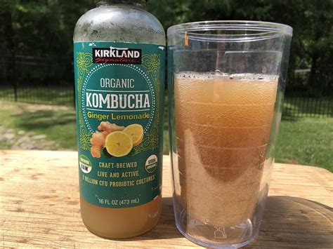 Curious About The Kirkland Organic Ginger Lemonade Kombucha At Costco