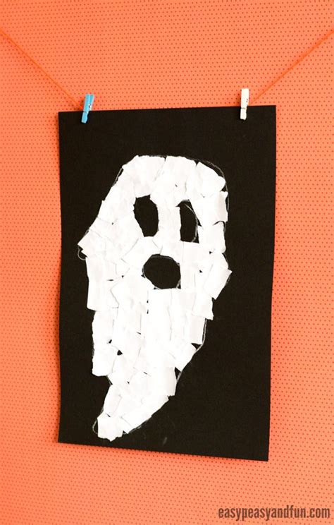 Halloween Torn Paper Art Ideas - Mosaic Collage Art | Halloween art ...